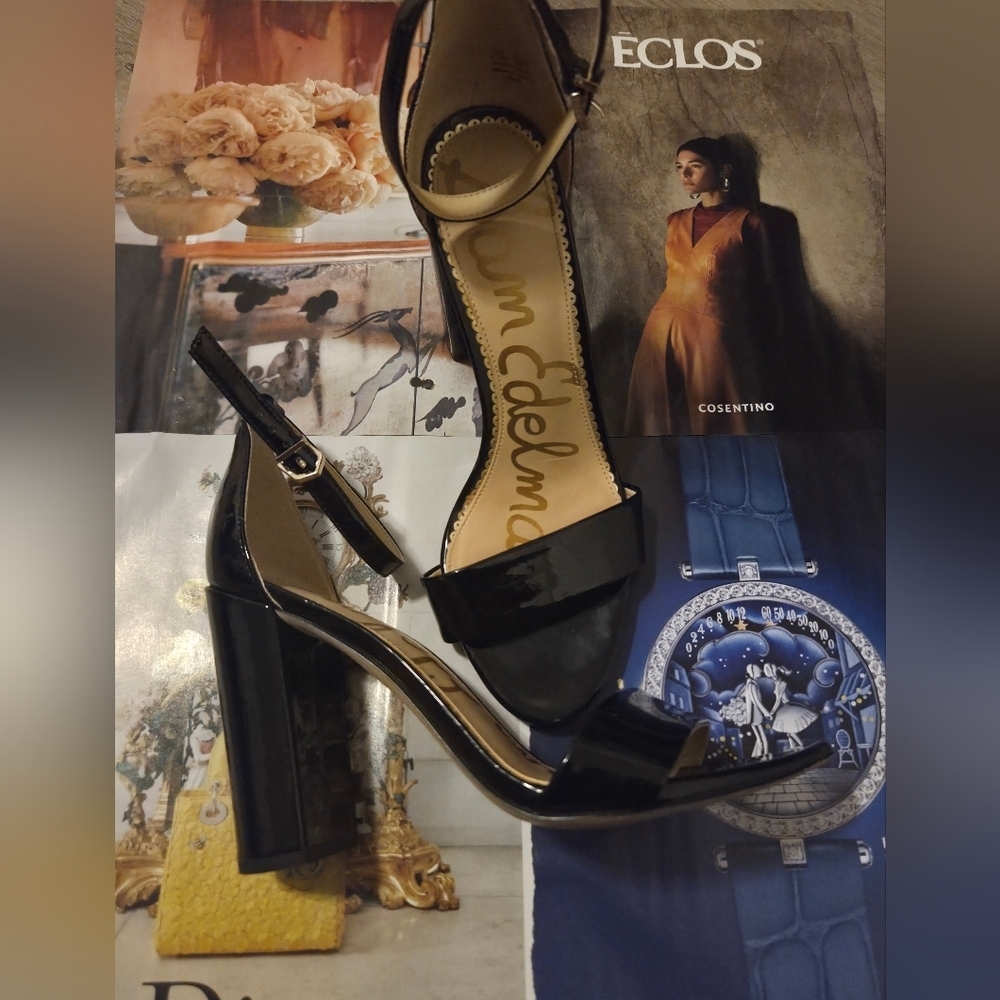 Sam Edelman Black Heels Classic Elegance - Picture 3 of 7